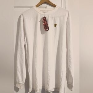 Ferrari White Long Sleeve Shirt